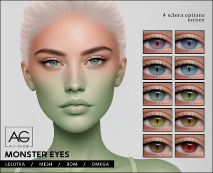 Second Life Marketplace - AG. Monster Eyes Pack
